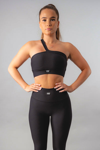 Repose Seamless One Shoulder Crop Top