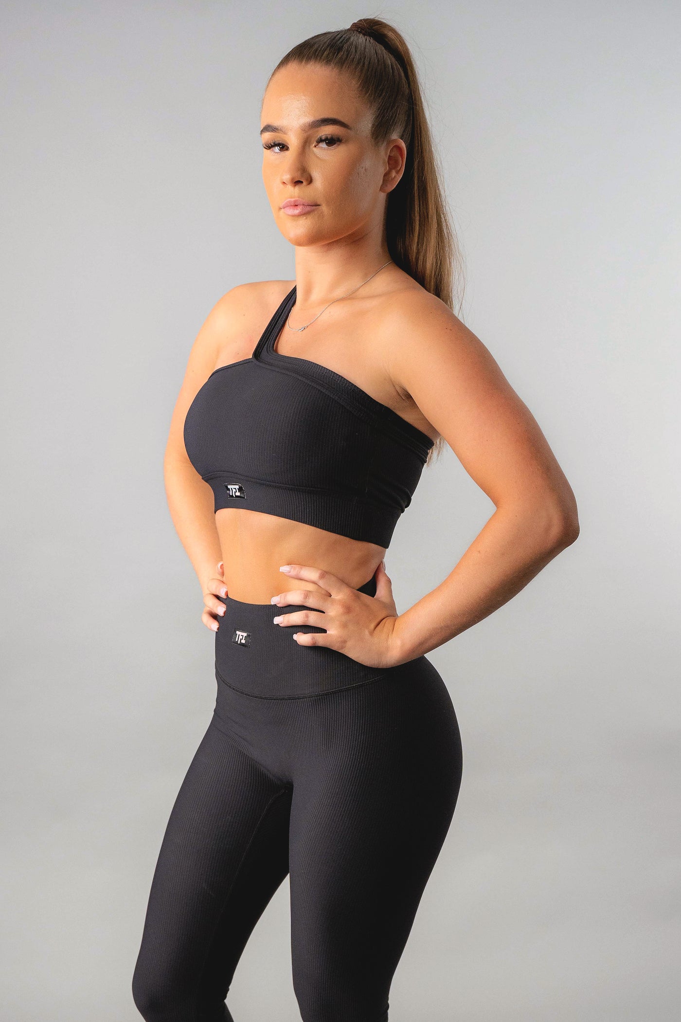 Repose Seamless One Shoulder Crop Top