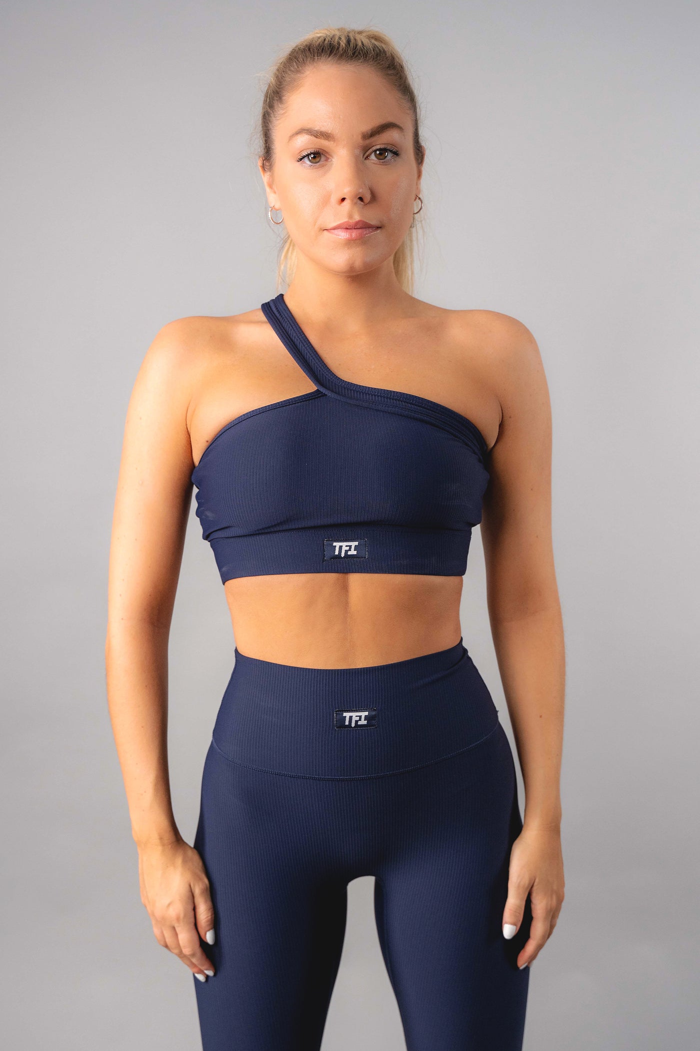 Repose Seamless One Shoulder Crop Top