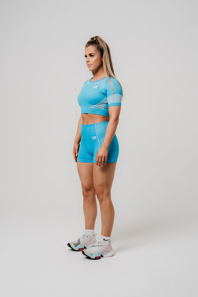 Perform Seamless Short-Sleeve Crop Top