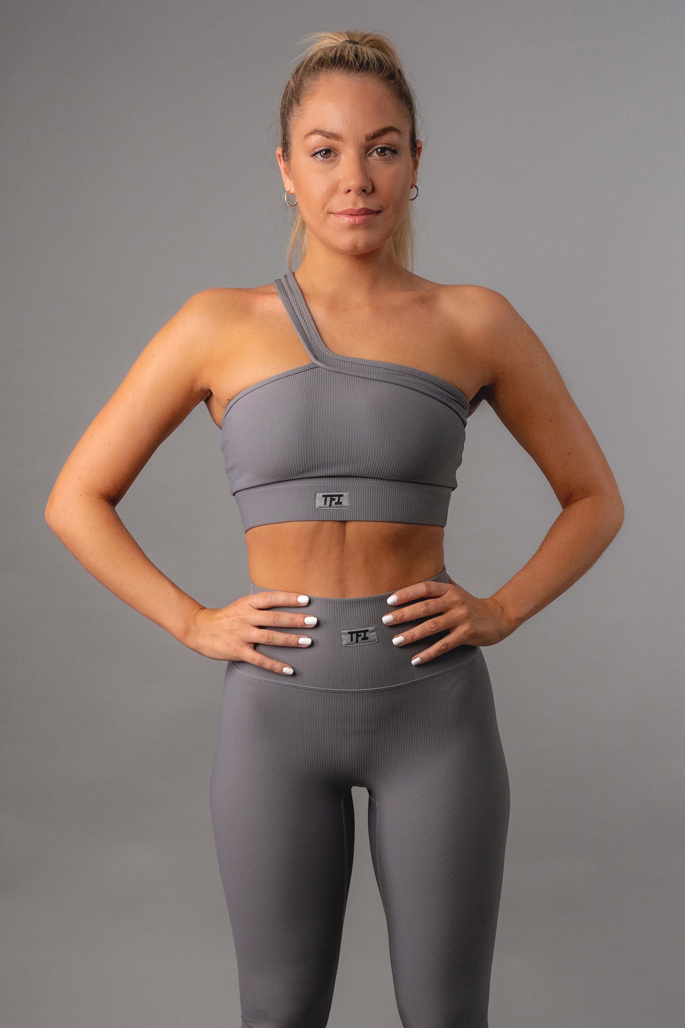 Repose Seamless One Shoulder Crop Top